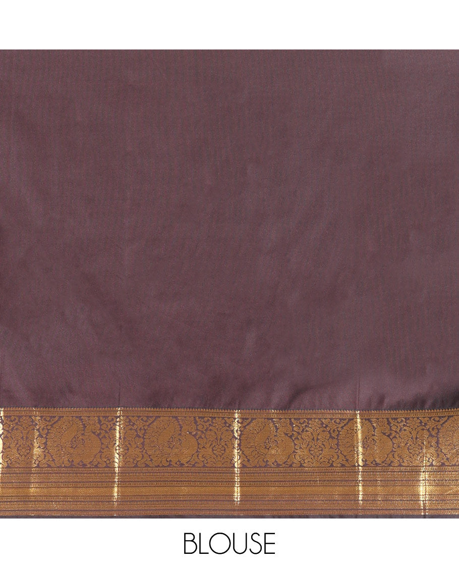Coffee Brown Budget Silk Saree