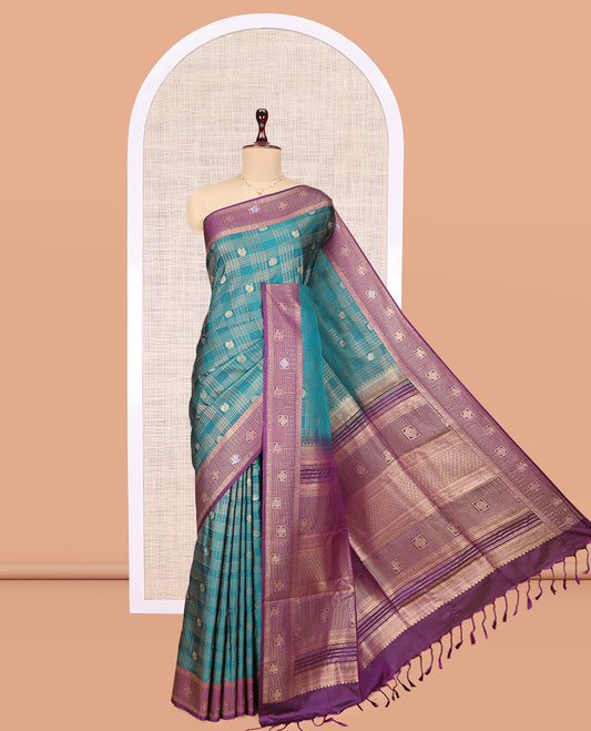 Blue Budget Silk Saree