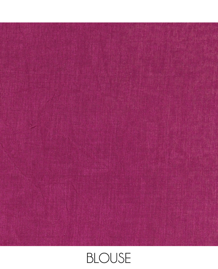 Borderless Wine Vichitra Silk Saree, Gleamed Up with Sequin Work on Its Body, Highlighted by a Self-Pallu of Sequin Work, and Paired with a Matching Blouse