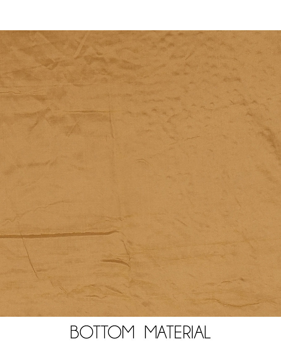 Olive green material chudidar set, intricately printed with neck mirror work crepe top, Italian crepe bottom, and digital printed mirror work chinon dupatta