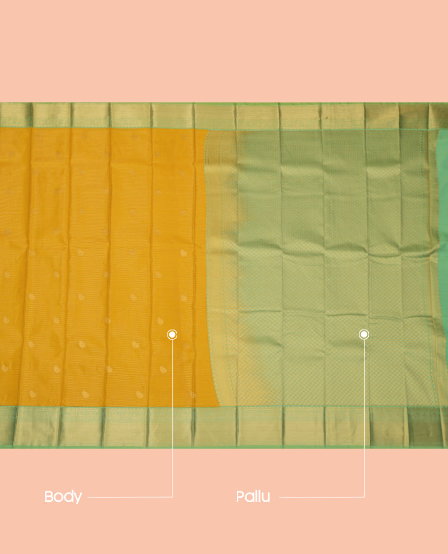 Yellow Budget Silk Saree