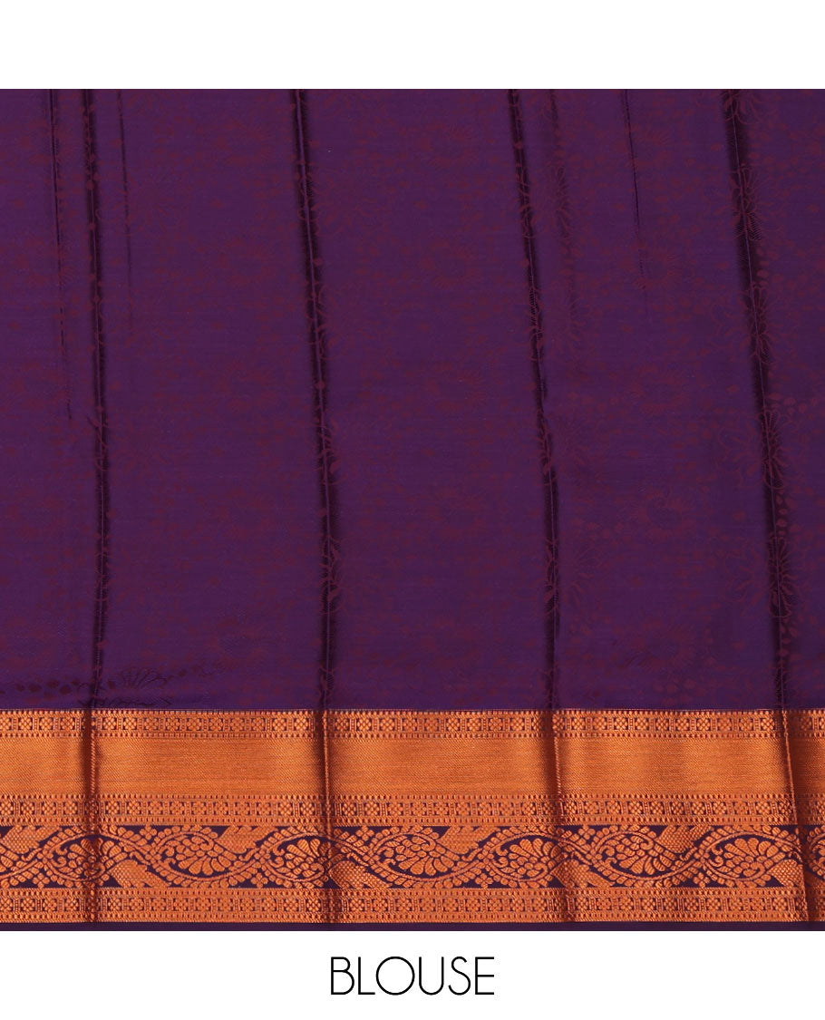 Pink Budget Silk Saree, Woven with Jacquard Design, a Contrast Traditional Zari Border, Grand Pallu, and a Contrast Blouse