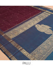 Brown Kanchipuram Chettinad Saree