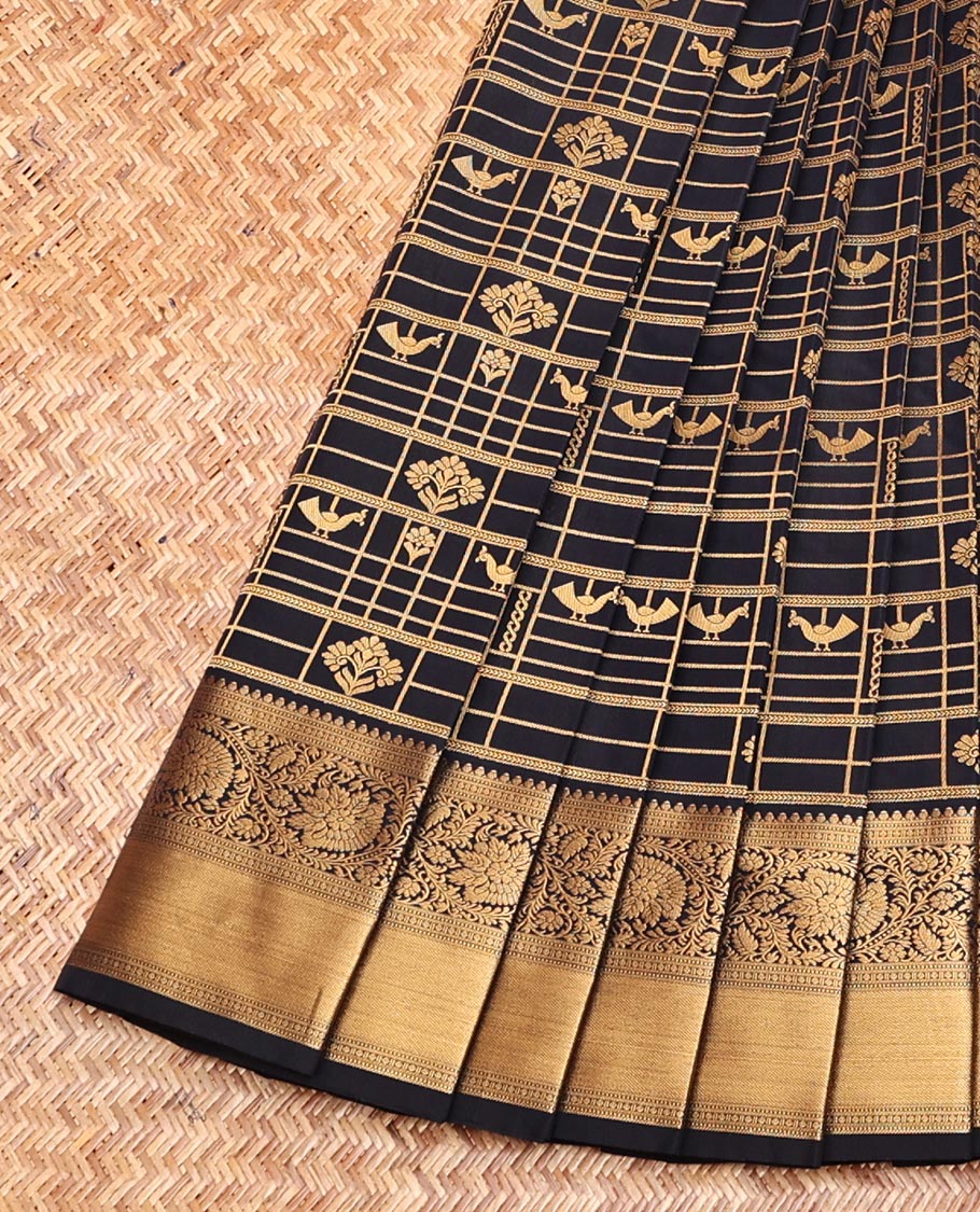 Navy Blue Budget Silk Saree