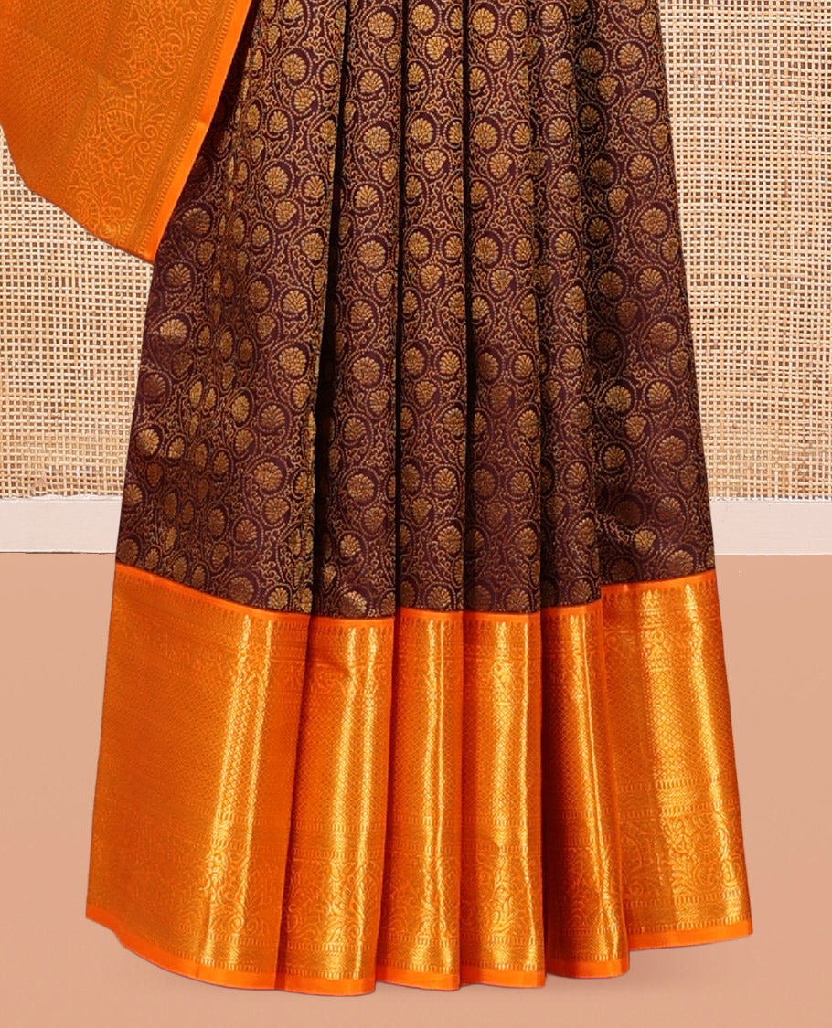 Brown Kanchi Silk
