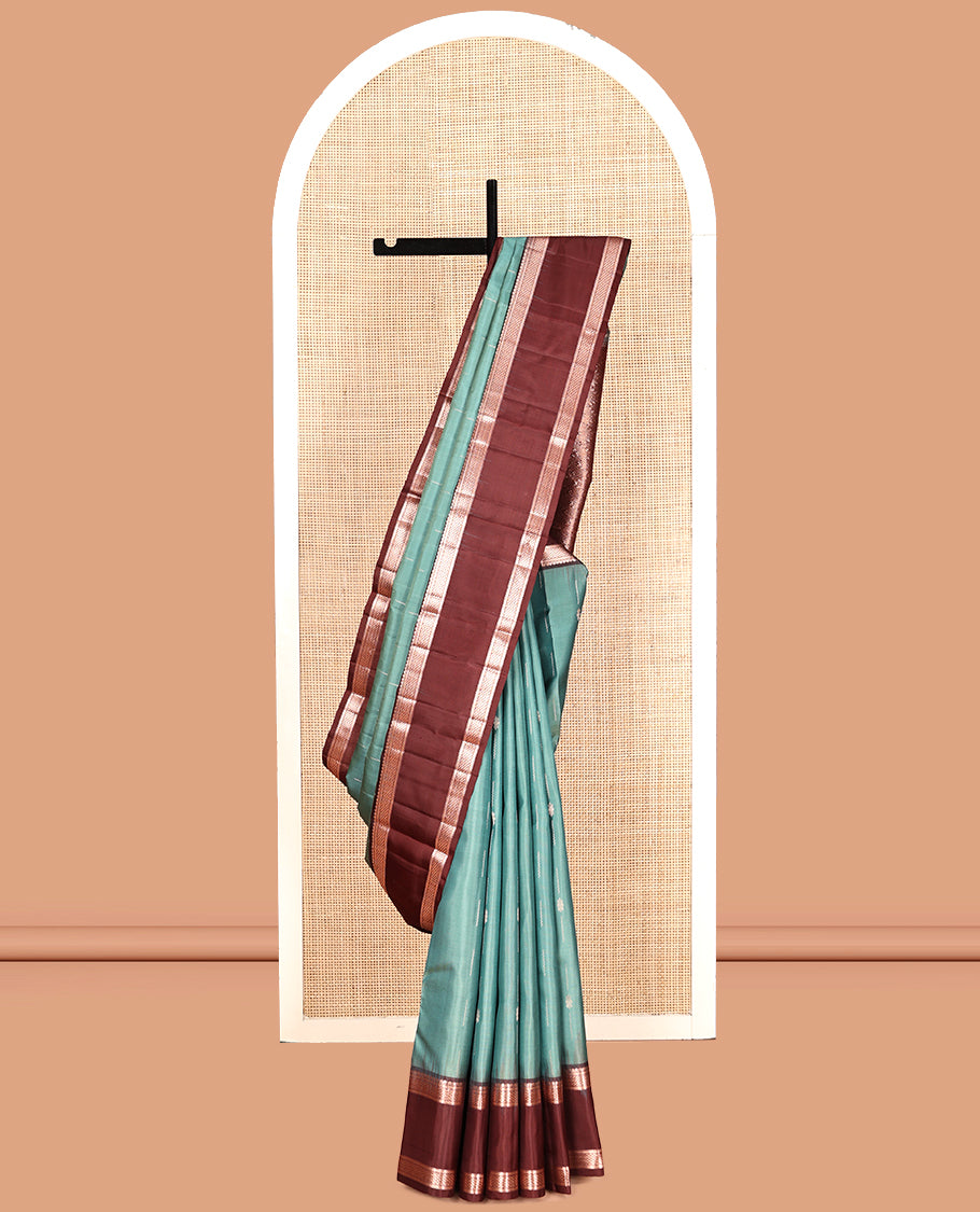 Blue Mayuri Soft Silk Saree