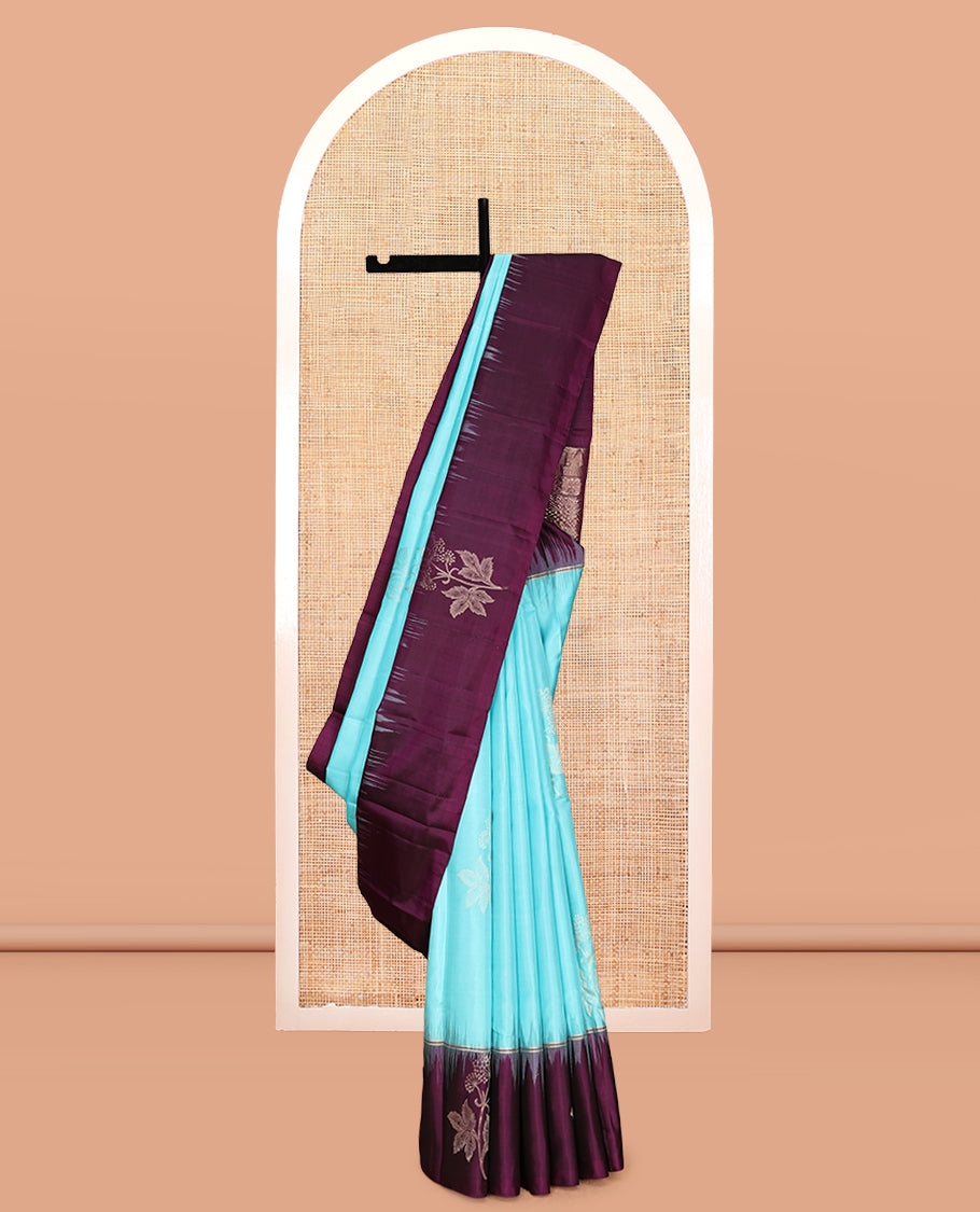 Blue Mayuri Soft Silk Saree