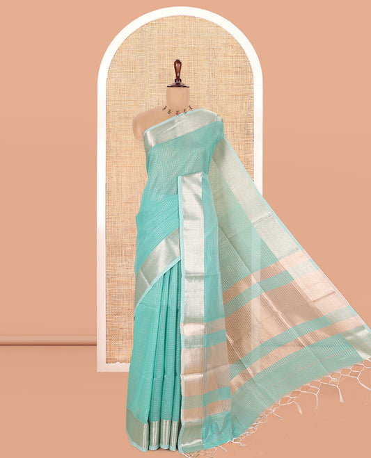Blue Kota Cotton Saree