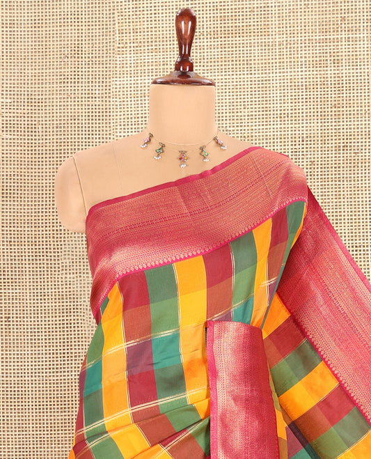 Rani Pink Fancy Softy Silk Saree