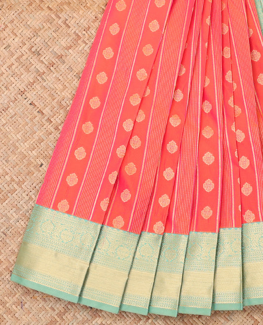 Peach Budget Silk Saree