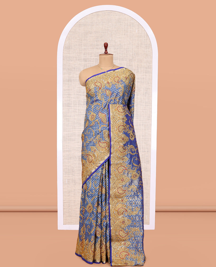 Royal Blue Mysore Silk Saree