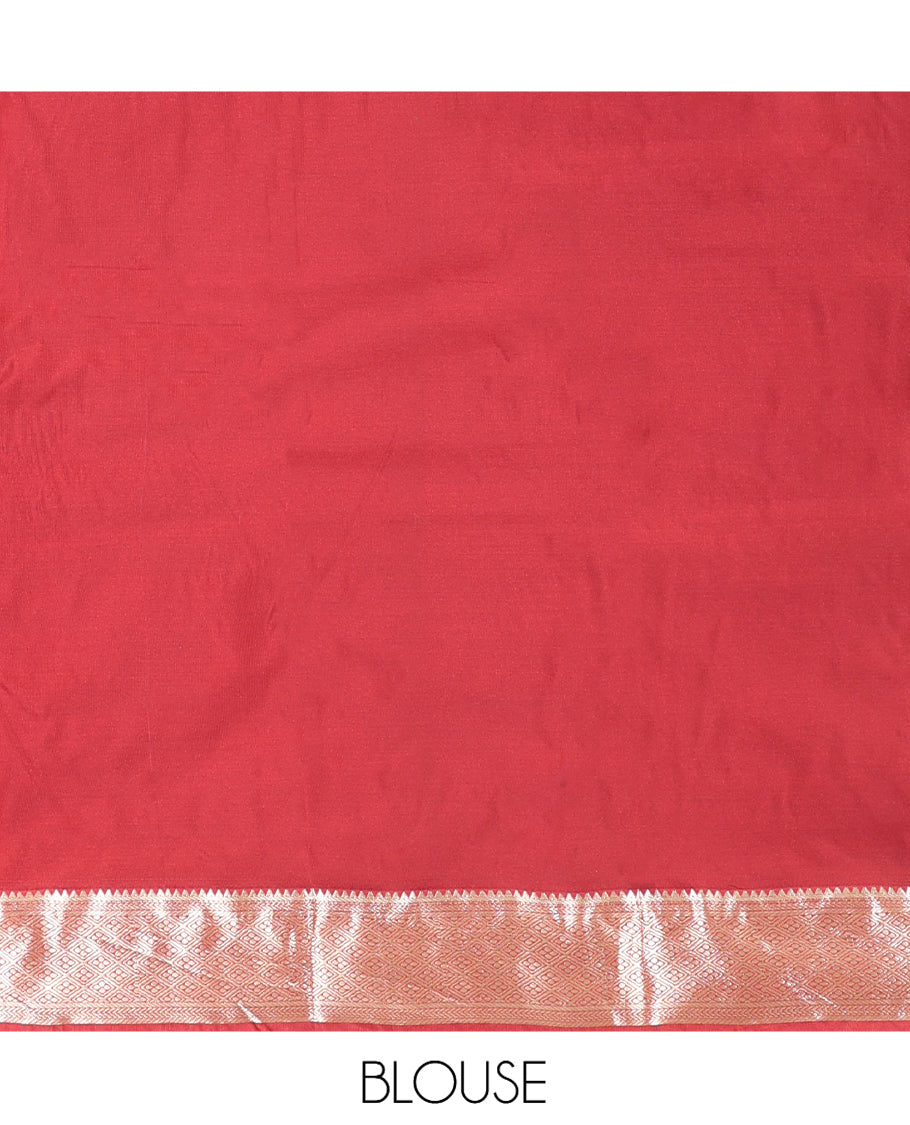 Orange Budget Silk Saree