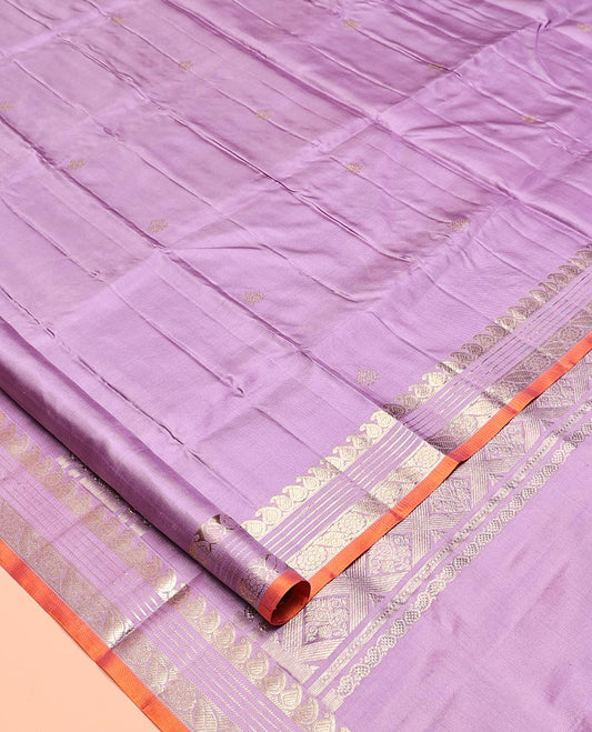 Lavender Venkatagiri Silk Saree