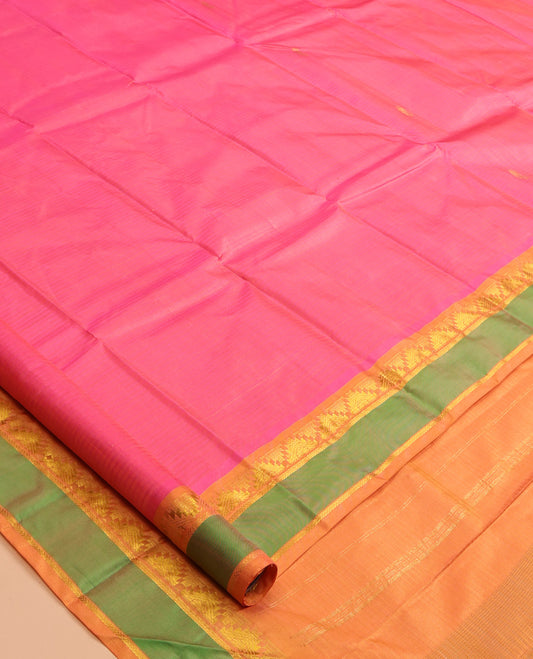 Pink Kanchipuram Silk Saree