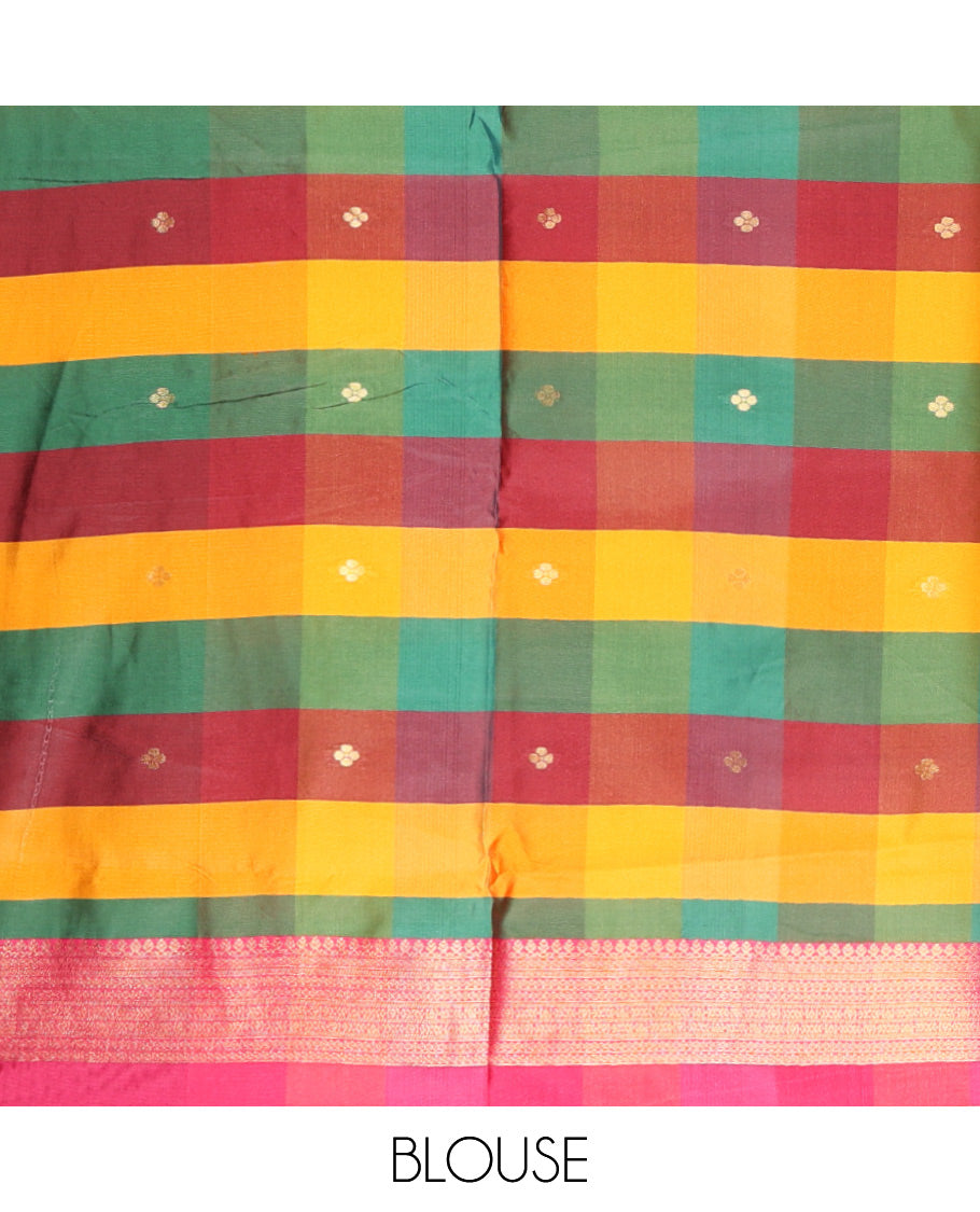 Rani Pink Fancy Softy Silk Saree