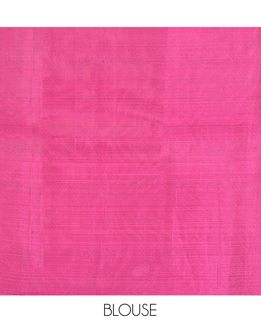 Brown Mayuri Lite Silk Mix Saree