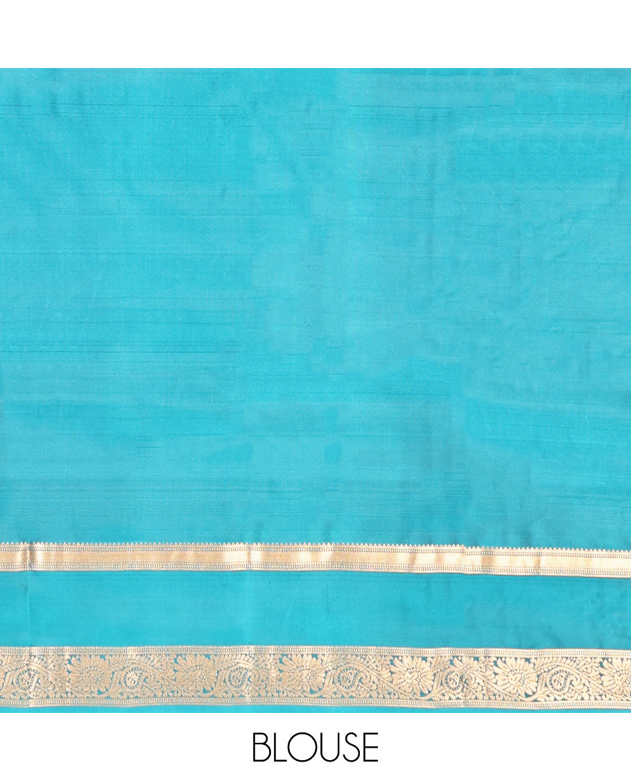 Red Mayuri Lite Silk Mix Saree
