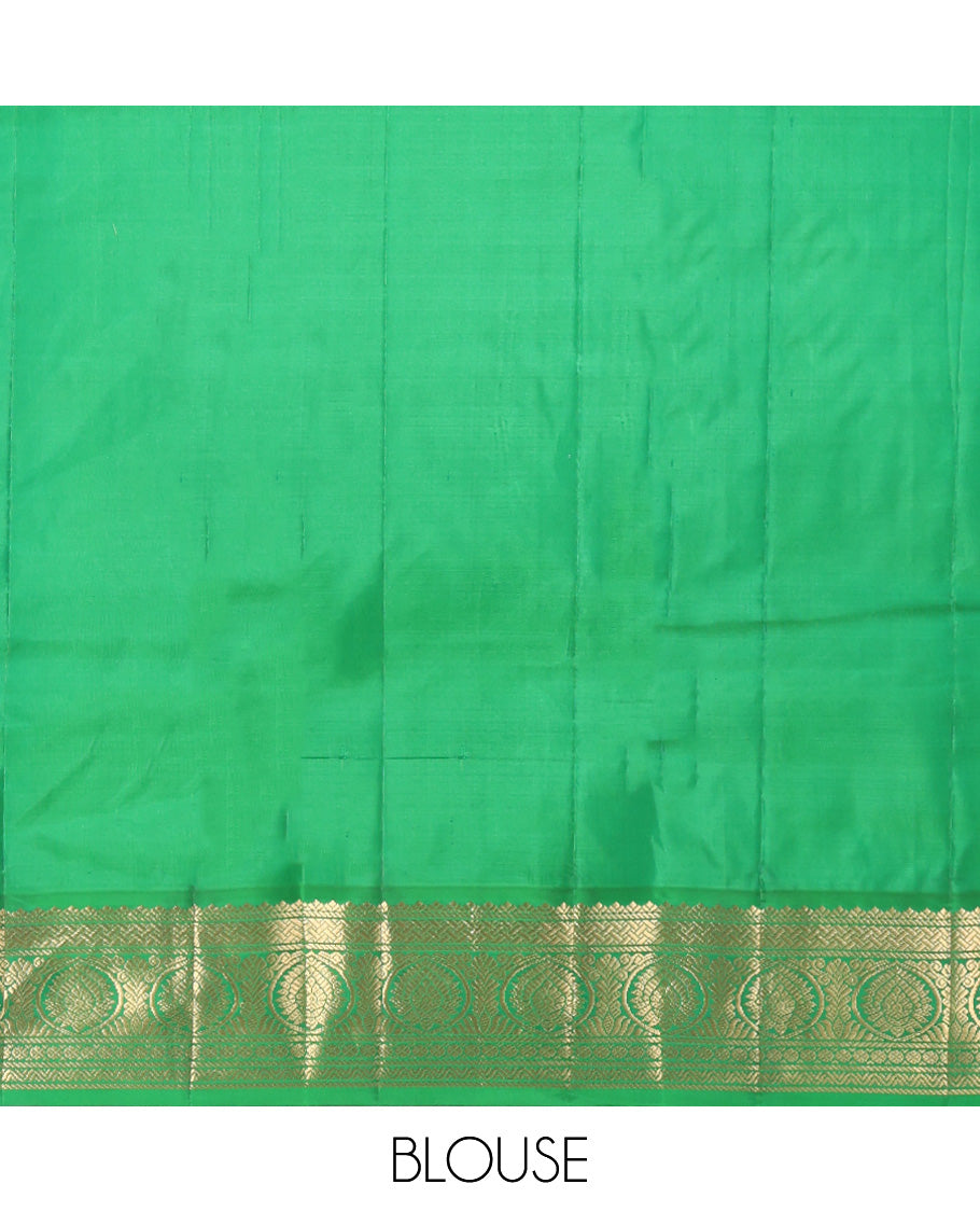 Sandal Kanchipuram Silk Saree