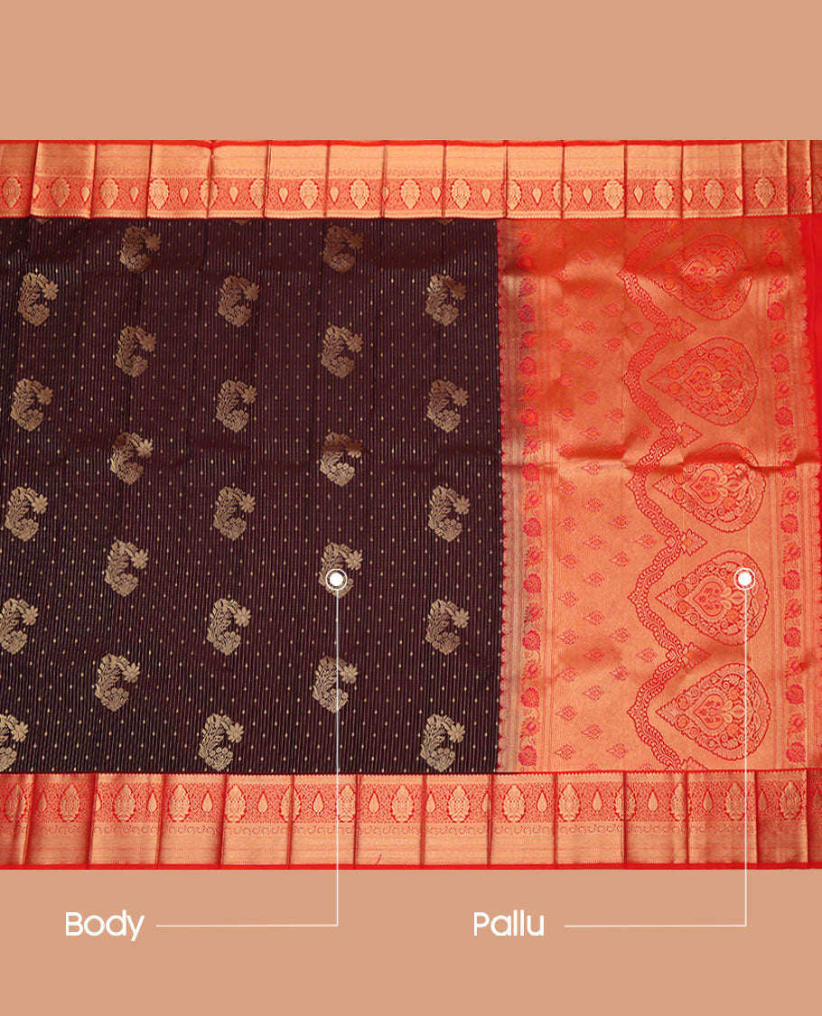 Brown Budget Silk Saree