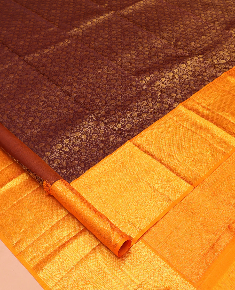 Brown Kanchi Silk