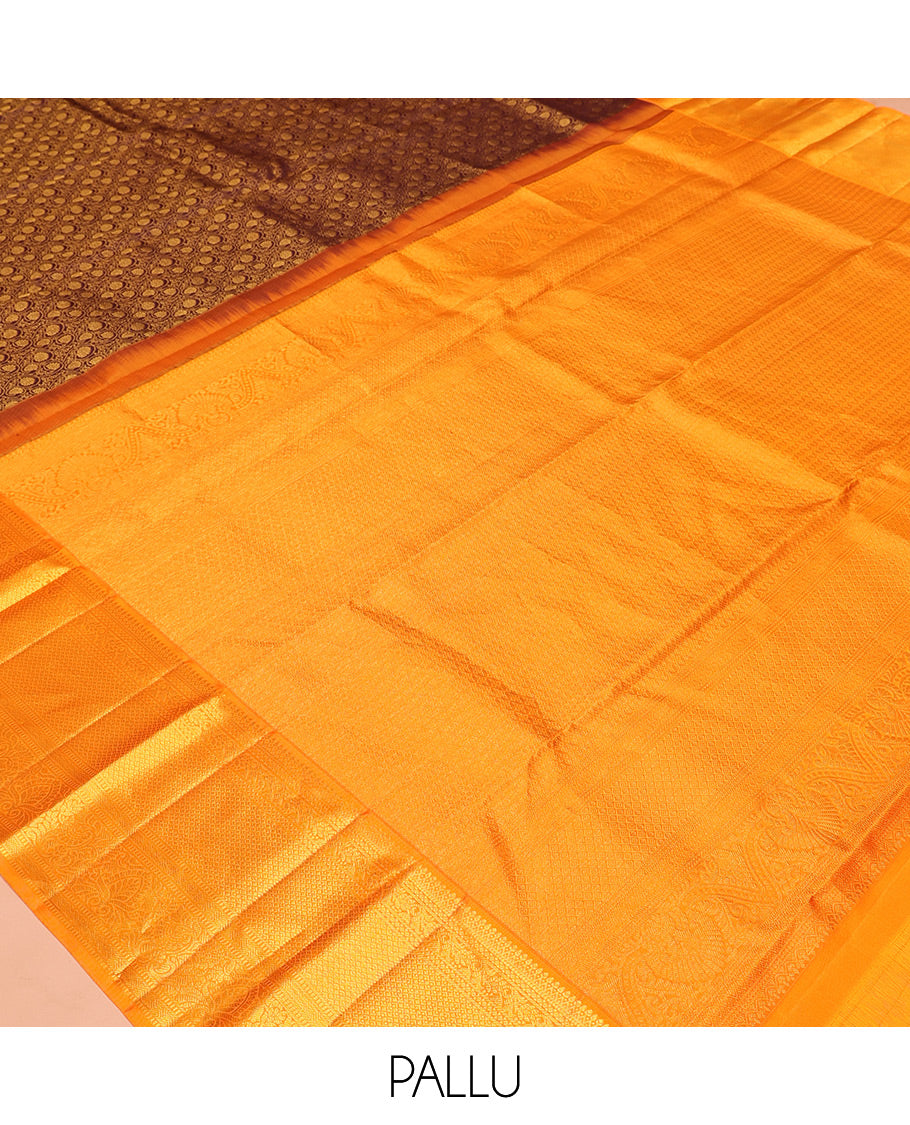 Brown Kanchi Silk