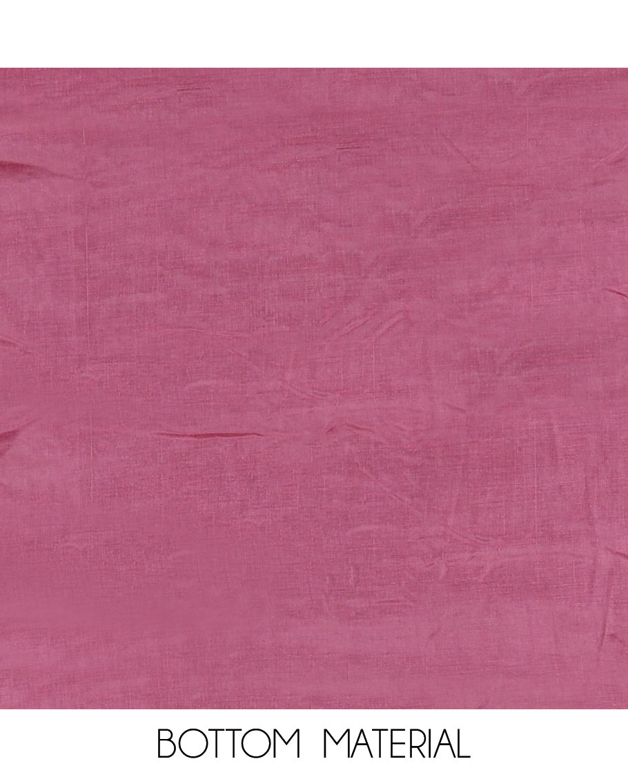 Light Maroon Mul Chanderi Tissue Material Chudidar Set