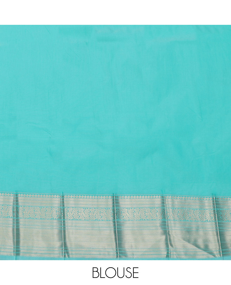 Purple Budget Silk Saree, Beautified with Zari Butta  Enclosed Checks, Complemented by a Contrast Traditional Zari Border, Grand Pallu, and Contrast Blouse