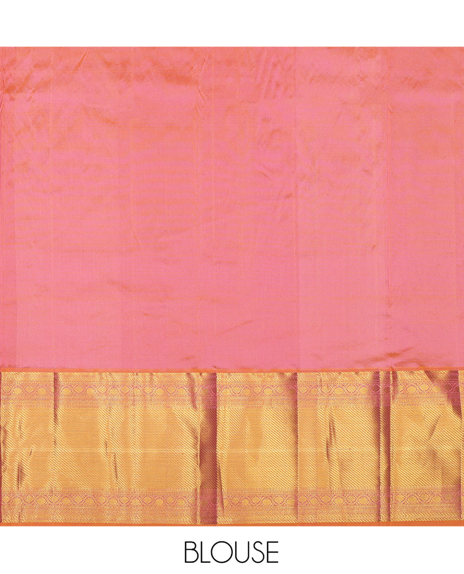 Multi-Color Pure Silk Navarathna Pavadai Material Set