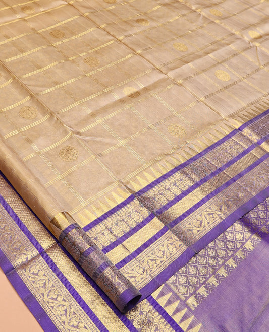 Sandal Venkatagiri Silk Saree