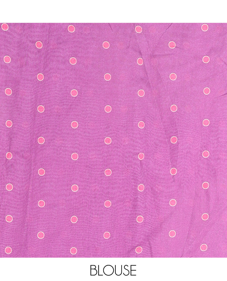 Pink Chiffon Saree