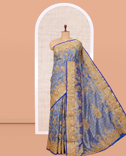 Royal Blue Mysore Silk Saree