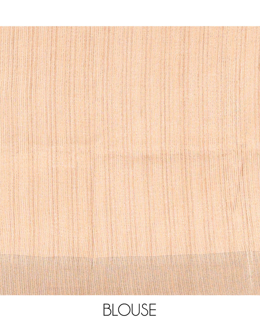 Rust Classic Fancy Tussar Silk Saree