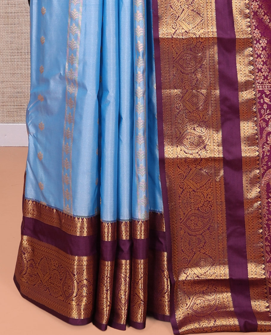 Blue Budget Silk Saree