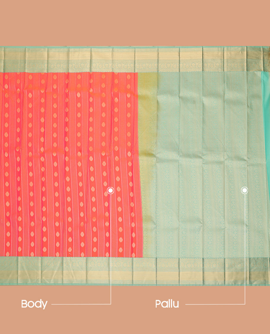 Peach Budget Silk Saree