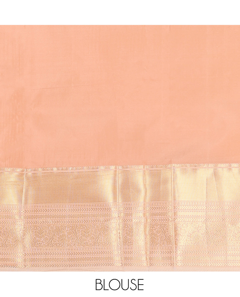 Mustard Budget Silk Saree, Sparsely Woven with Zari Buttas on Its Body, Complemented by a Contrast Traditional Zari Design Border, Intricately Designed Pallu, and Paired with a Contrast Blouse