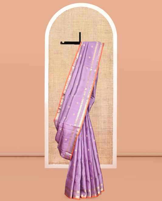 Lavender Venkatagiri Silk Saree