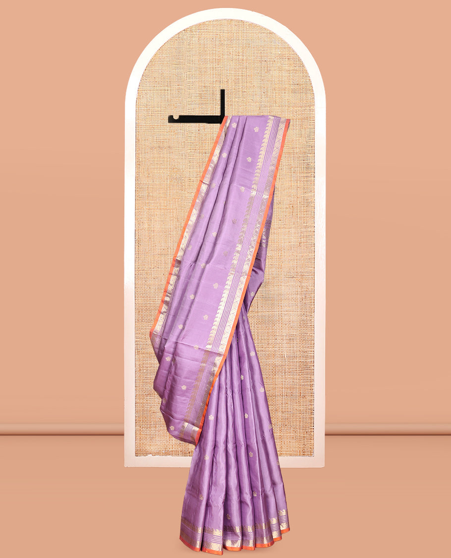 Lavender Venkatagiri Silk Saree