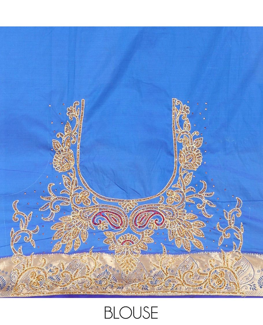 Royal Blue Mysore Silk Saree