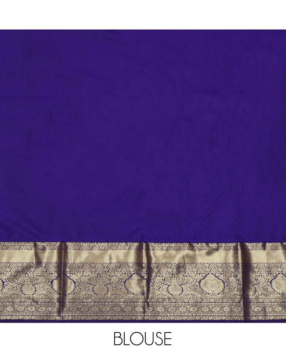 Green Art Silk Pavadai Material Set
