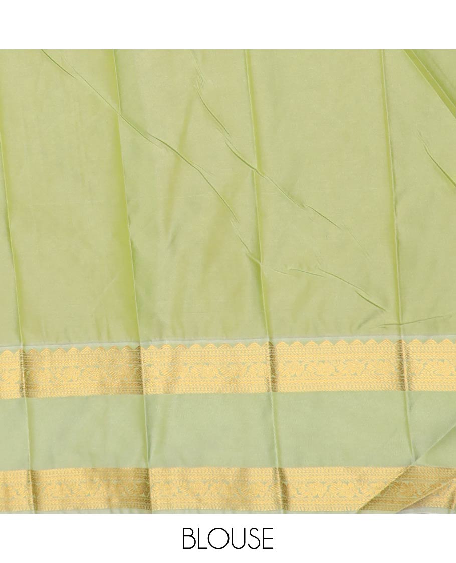 Maroon zari buttas enclosed checked gift saree, contrast traditional zari design border, and jaal pallu