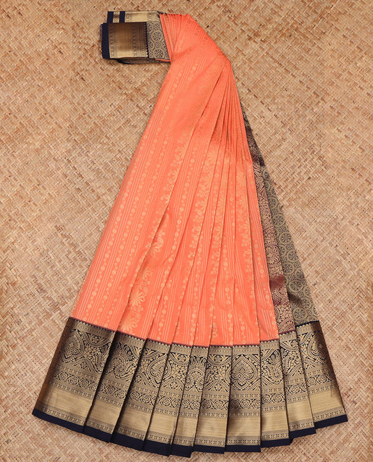 Peach Budget Silk Saree
