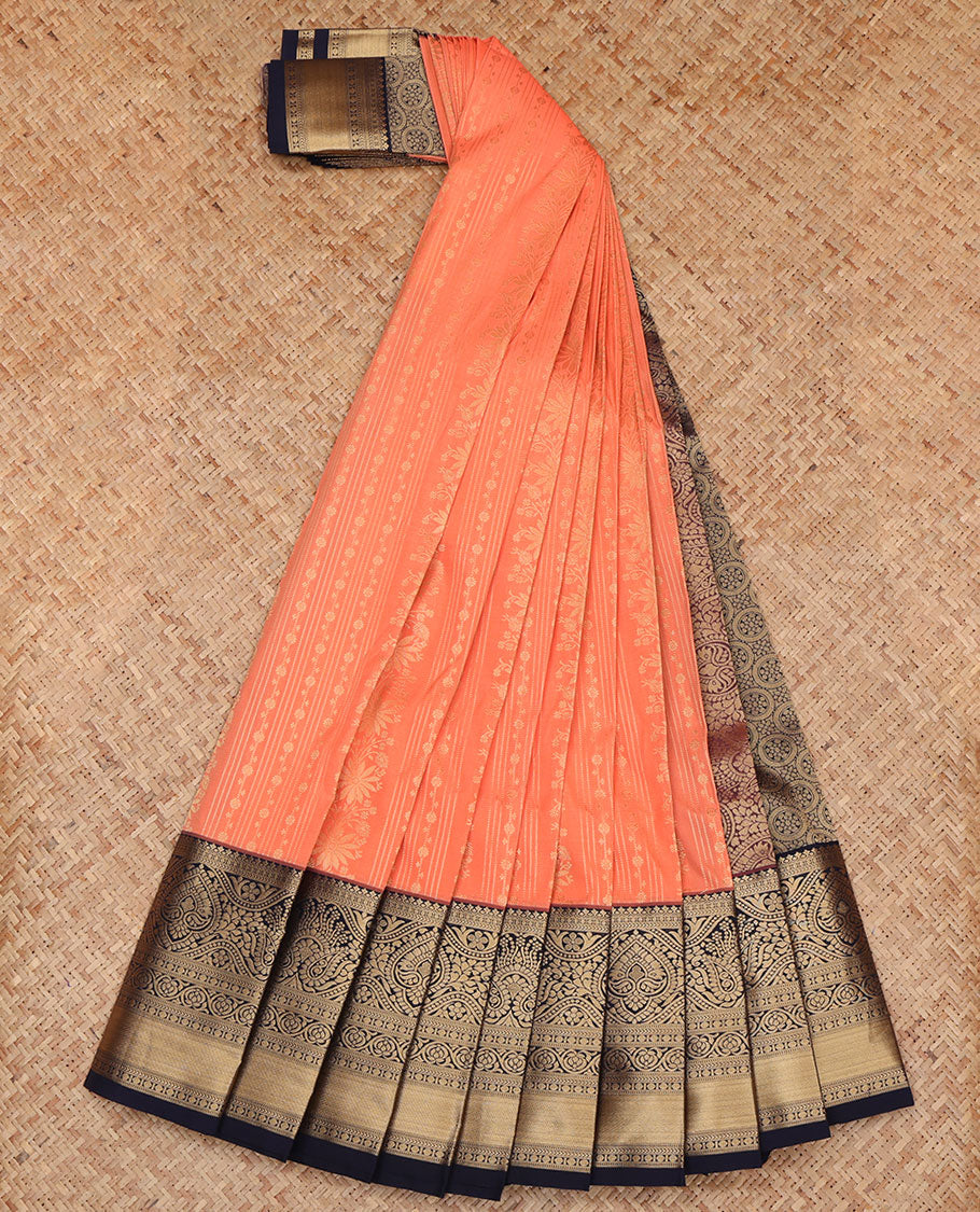 Peach Budget Silk Saree