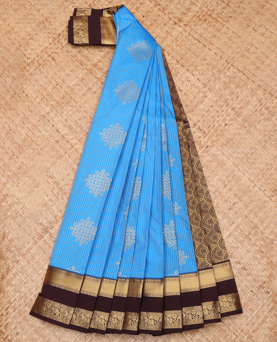 Blue Budget Silk Saree