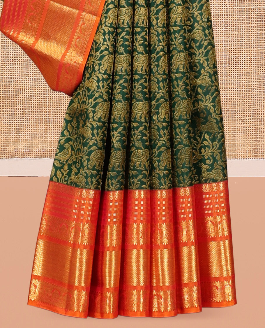 Green Kanchi  Silk