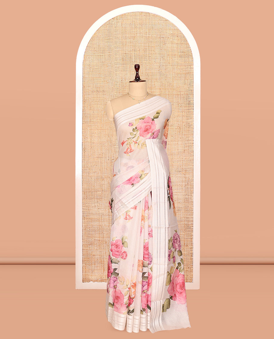 Off-White Kota Saree