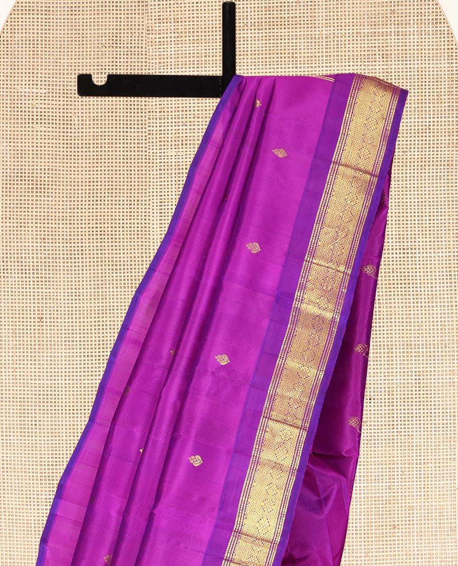 Magenta Kanchipuram Silk Saree
