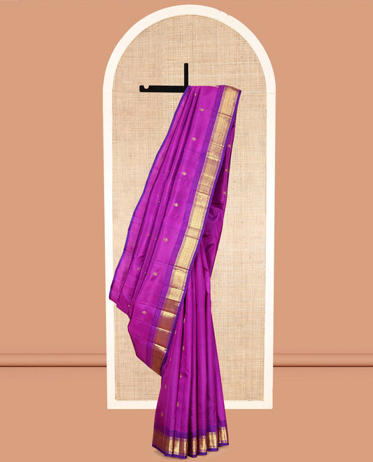 Magenta Kanchipuram Silk Saree
