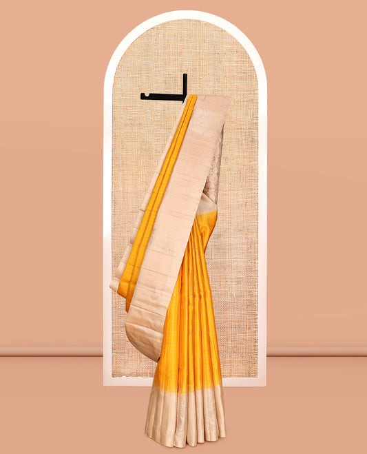 Orange Mayuri Soft Silk Saree