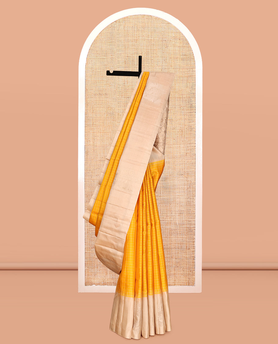 Orange Mayuri Soft Silk Saree