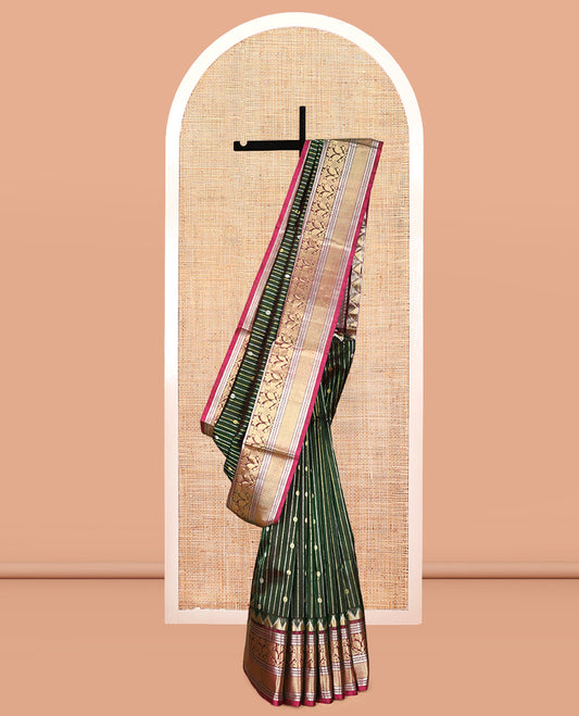 Green Venkatagiri Silk Saree